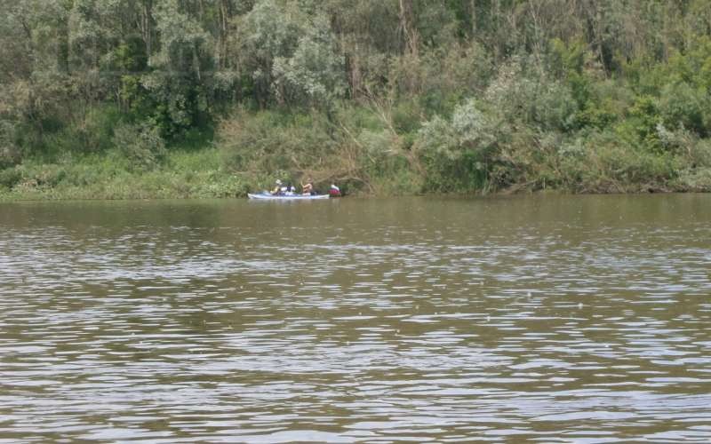 На реке небольшая рябь говорит о стабильном клеве.