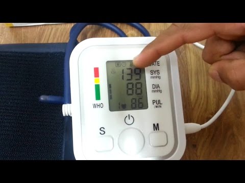 how to set and use digital blood pressure machine