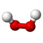 Модель  молекулы перекиси  водорода. Симпатично выглядит, правда?
