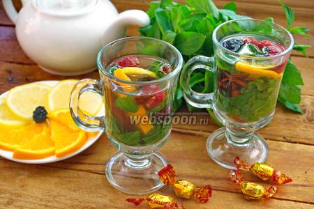 Фото рецепта Деревенский чай с ягодами